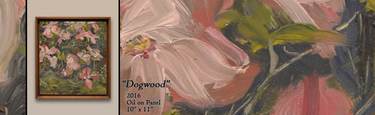 Oil Painting: Dogwood