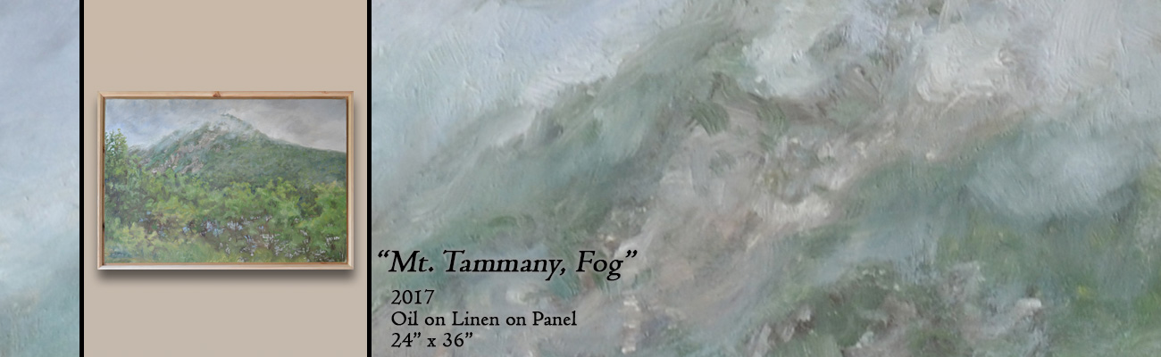 Oil Painting, Mt. Tammany, Fog