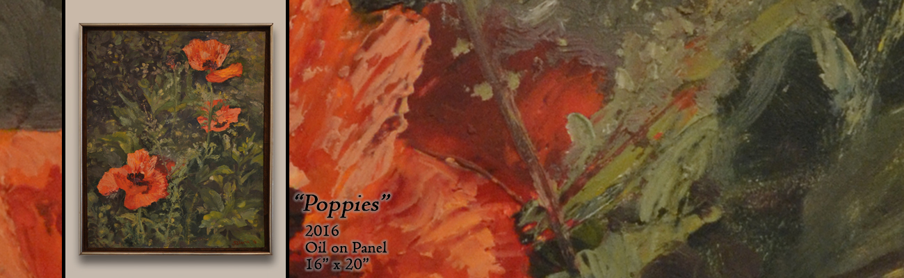 Oil Painting: Poppies