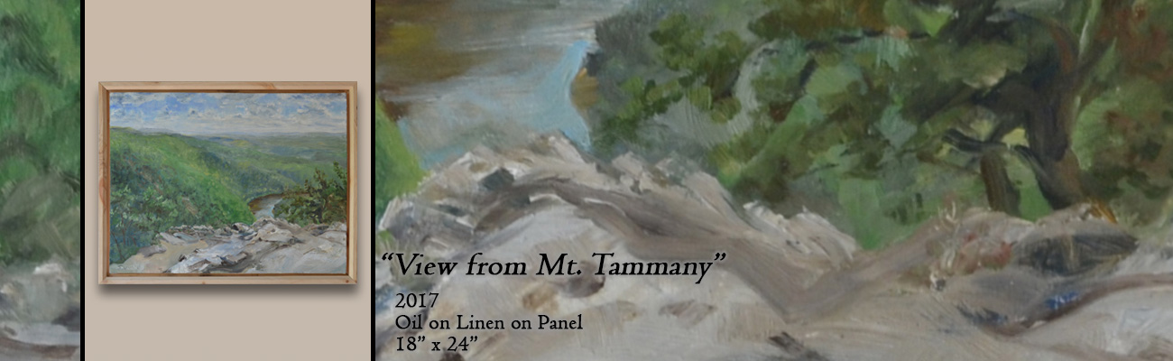 Oil Painting, View from Mt. Tammany