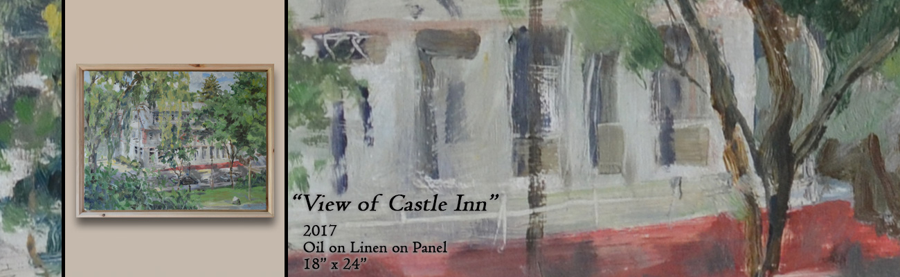 Oil Painting, View of the Castle Inn 